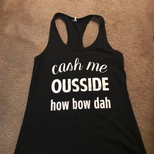 Cash me outside razor back tank